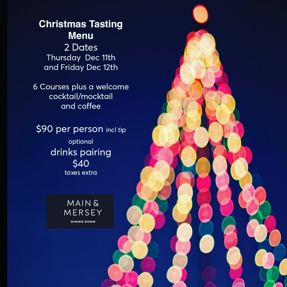 Christmas Tasting Menu